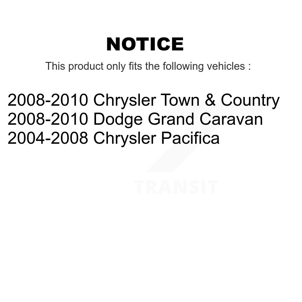 Front Inner Tie Rod End Pair For Dodge Grand Caravan Chrysler Town & Country Pacifica KTR-104873 - Image 2