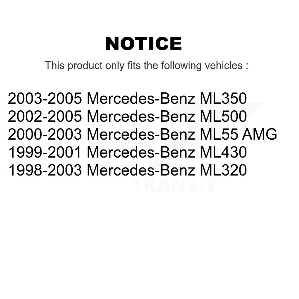 Front Inner Steering Tie Rod End Pair For Mercedes-Benz ML320 ML350 ML500 ML430 ML55 AMG KTR-104924 - Image 2