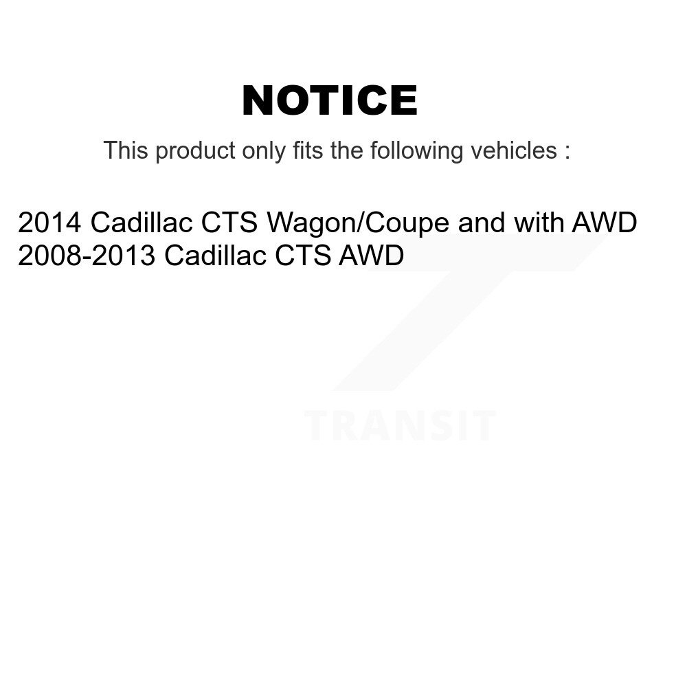 Front Outer & Inner Steering Tie Rod End Kit For Cadillac CTS KTR-105016 - Image 2