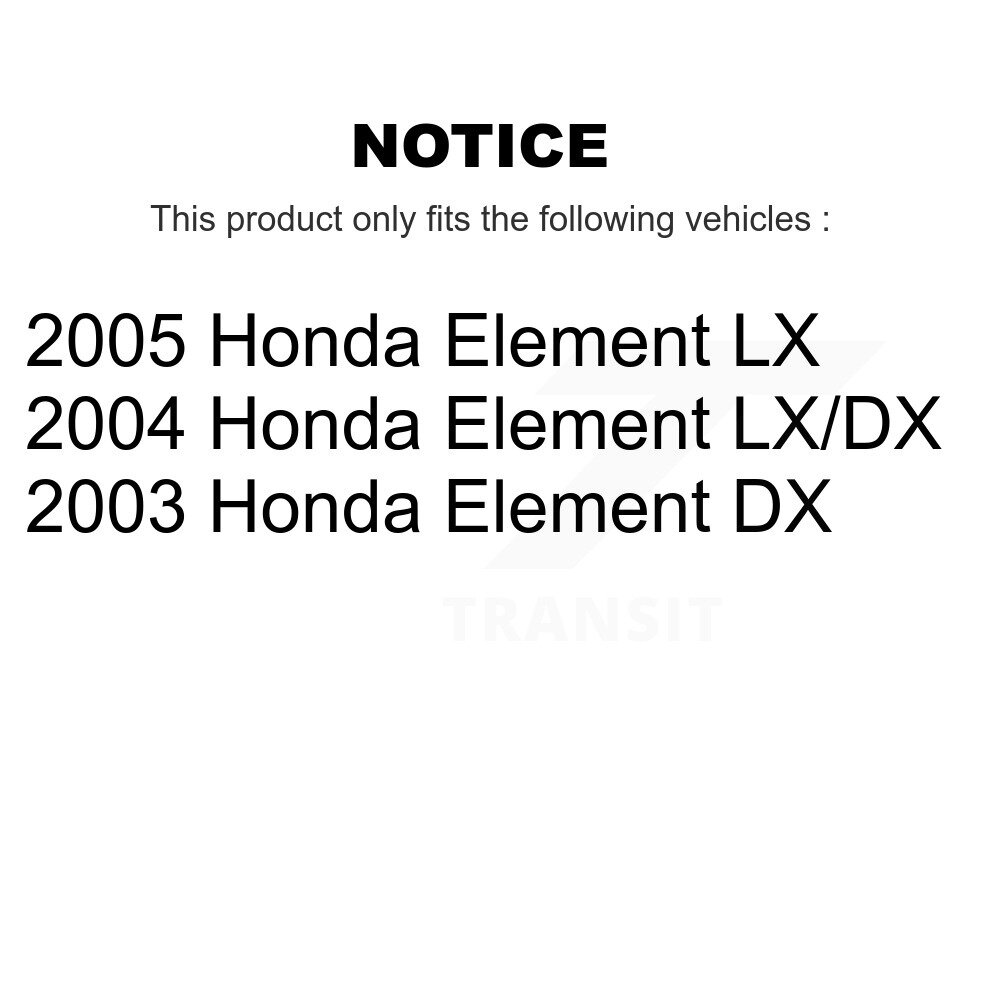Front Lower Suspension Control Arm And Ball Joints Kit For Honda Element KTR-105207 - Image 2